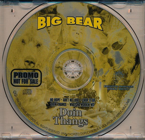 Big Bear – Doin Thangs (1998, CD) - Discogs