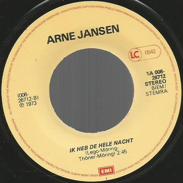 last ned album Arne Jansen - Meisjes Met Rode Haren Ik Heb De Hele Nacht
