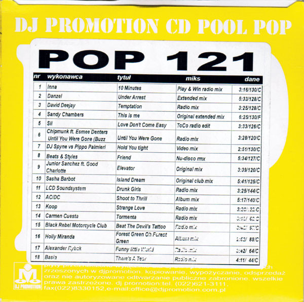 descargar álbum Various - CD Pool Pop 121