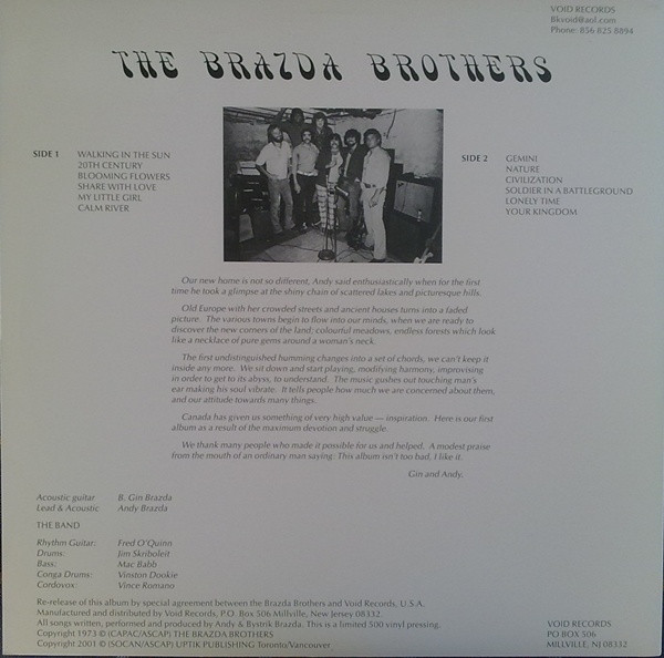 Brazda Brothers – Brazda Brothers (2001, Vinyl) - Discogs