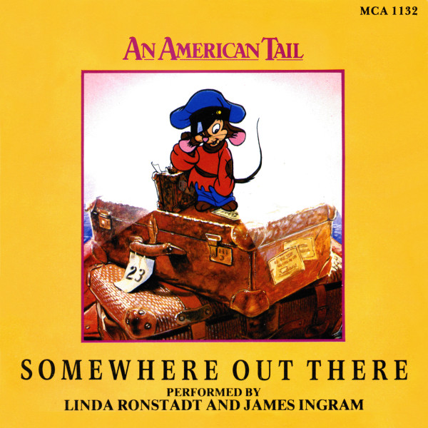 Linda Ronstadt And James Ingram – Somewhere Out There (1987, Vinyl 