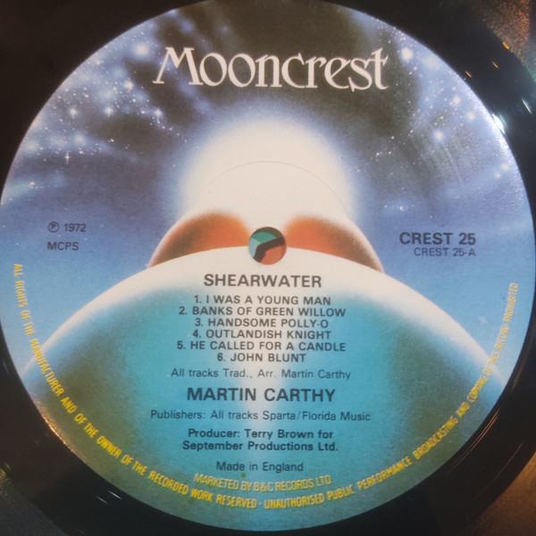 MARTIN CARTHY☆Shearwater UK PEG オリジナル