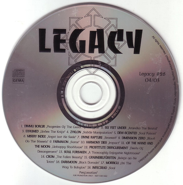 lataa albumi Various - Legacy 0403