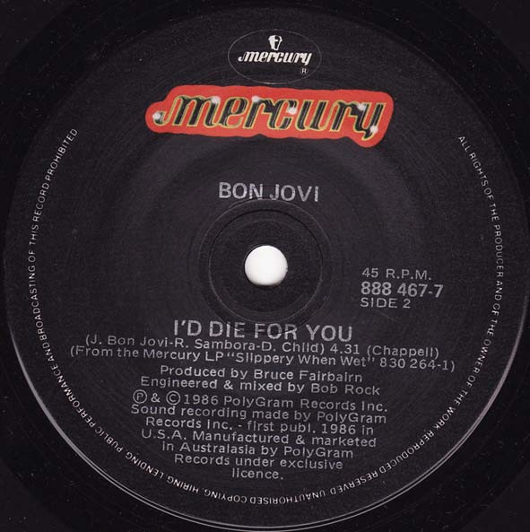 Bon Jovi – Wanted Dead Or Alive (1986