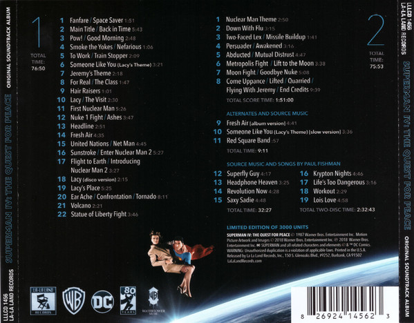 descargar álbum John Williams Alexander Courage - Superman IV The Quest For Peace