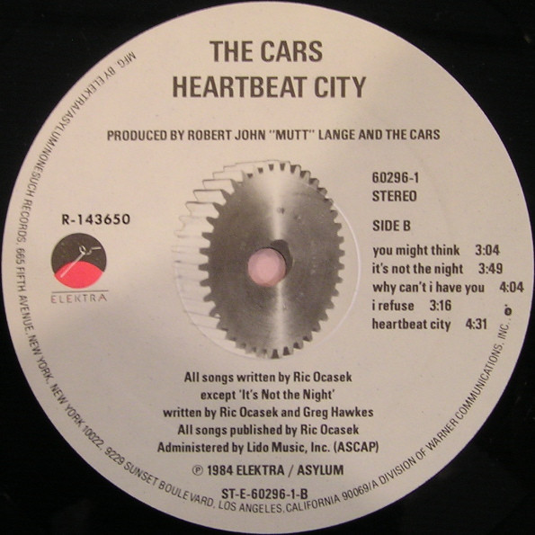 The Cars - Heartbeat City | Elektra (60296-1) - 4