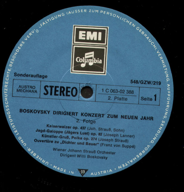 télécharger l'album Wiener Johann Strauss Orchester, Willi Boskovsky - Boskovsky Dirigiert Konzert Zum Neuen Jahr