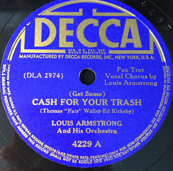 Album herunterladen Download Louis Armstrong And His Orchestra - Cash For Your Trash I Never Knew album