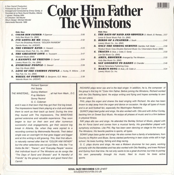 The Winstons - Color Him Father | Soul Jazz Records (SJR LP497) - 2