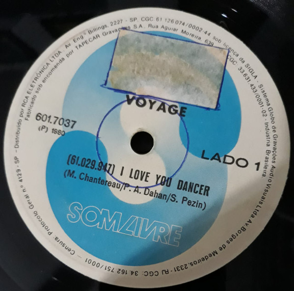 Voyage – I Love You Dancer / Music Music (1980, Vinyl