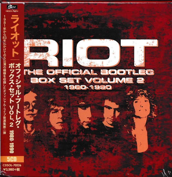 Riot – The Official Bootleg Box Set Volume 2 1981-1990 (2018, CD 