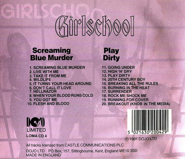 télécharger l'album Girlschool - Play Dirty Screaming Blue Murder