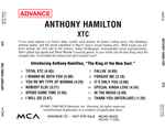 Anthony Hamilton – XTC (1996, CD) - Discogs