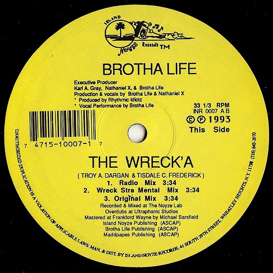 Brotha Life – The Wreck'a (1993, Vinyl) - Discogs