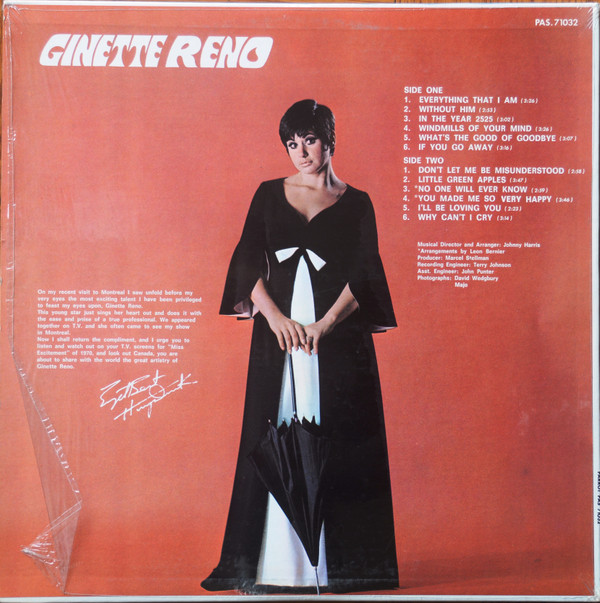 Ginette Reno - Ginette Reno | Parrot (PAS. 71032) - 2