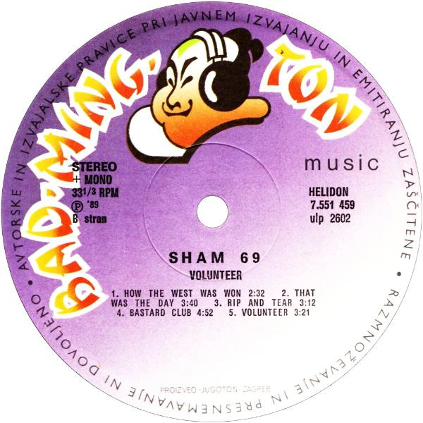 descargar álbum Sham 69 - Volunteer
