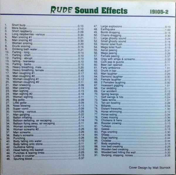 lataa albumi No Artist - Rude Sound Effects