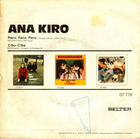 descargar álbum Ana Kiro - Cibu Ciba Paco Paco Paco