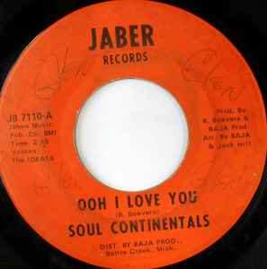 Soul Continentals - Ooh I Love You / Moovin A'Na Groovin album cover