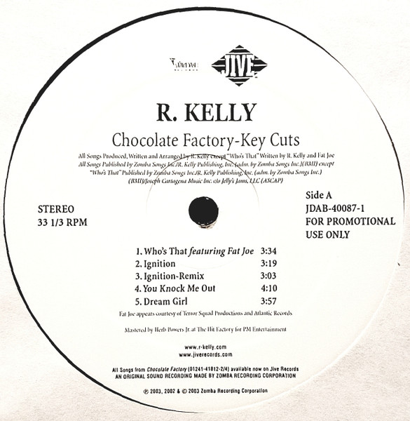 R. Kelly – Chocolate Factory - Key Cuts (2003, Vinyl) - Discogs