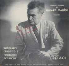 Edgard Varèse - Complete Works Of Edgard Varèse, Volume 1 アルバムカバー