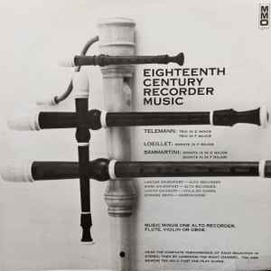 LaNoue Davenport - Eighteenth Century Recorder Music album cover