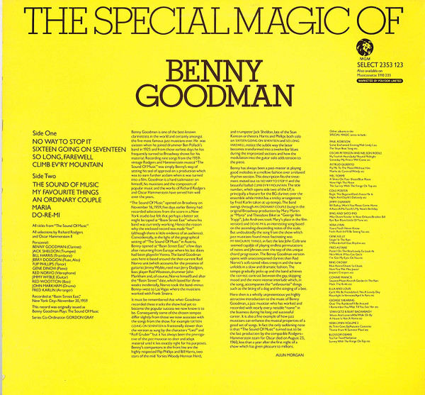 ladda ner album Benny Goodman And His Orchestra - The Special Magic Of Benny Goodman