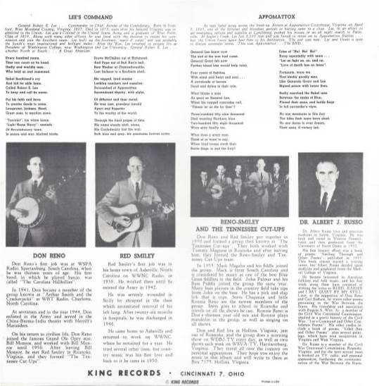 ladda ner album Reno And Smiley - Folk Songs Of The Civil War