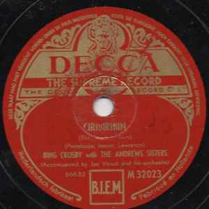 Bing Crosby - Ciribiribin / Yodelin' Jive album cover
