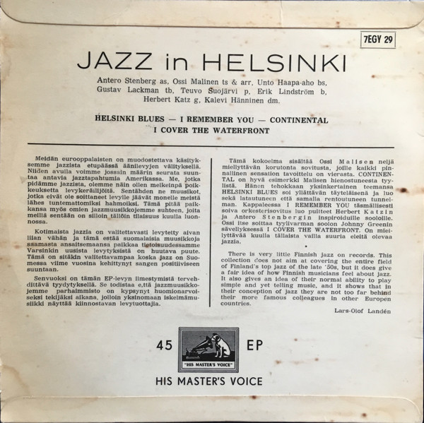 Album herunterladen AllStars Yhtye - Jazz In Helsinki