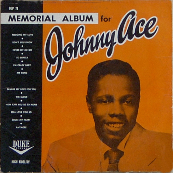 Johnny Ace – Memorial Album For Johnny Ace (1956, Vinyl) - Discogs