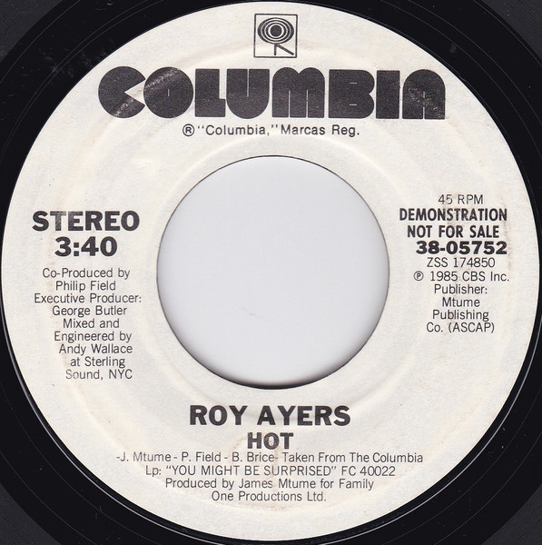 Roy Ayers – Hot (1985, Vinyl) - Discogs