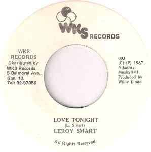 Leroy Smart - Love Tonight album cover