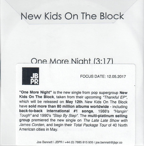 ladda ner album New Kids On The Block - One More Night