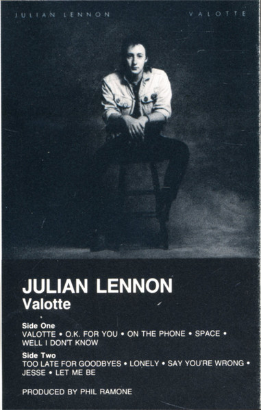 Julian Lennon – Valotte (1984, Cassette) - Discogs