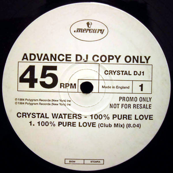 Crystal Waters - 100% Pure Love | Releases | Discogs