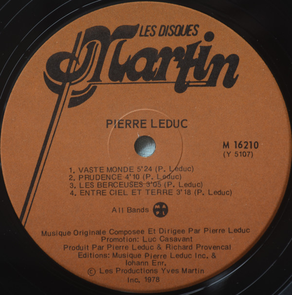 Pierre Leduc - Renaître | Les Disques Martin (M 16210) - 4