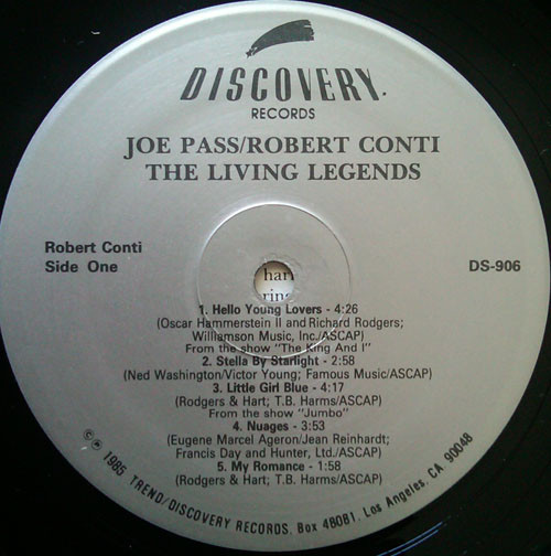 ladda ner album Joe Pass Robert Conti - The Living Legends