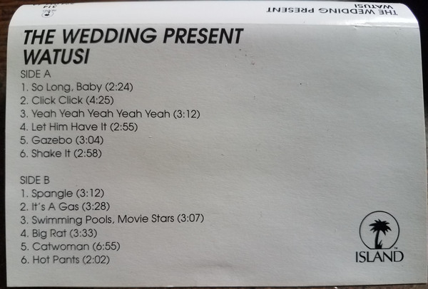 The Wedding Present Watusi 1994 Cassette Discogs