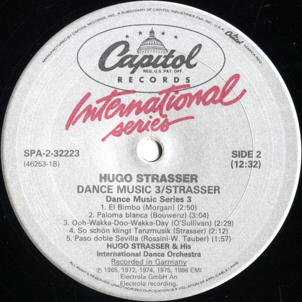 télécharger l'album Hugo Strasser And His International Dance Orchestra - Dance Music Series 3