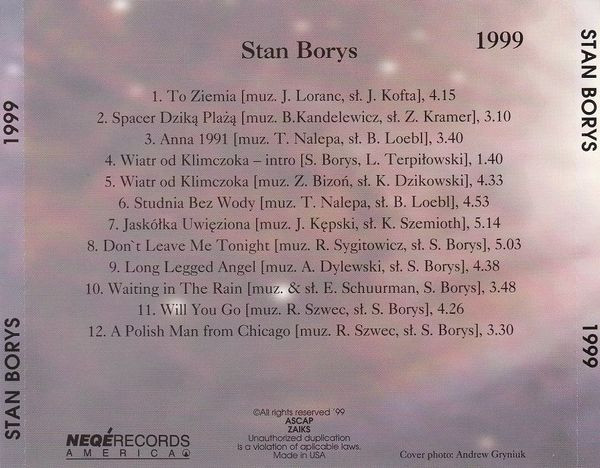 last ned album Stan Borys - 1999