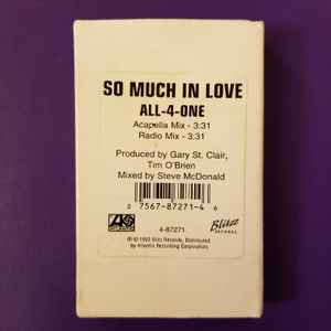 All-4-One – So Much In Love (1993, SR 0|50|0 Dolby , Cassette