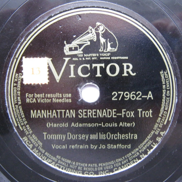 Tommy Dorsey And His Orchestra – Manhattan Serenade / Blue Blazes (1942