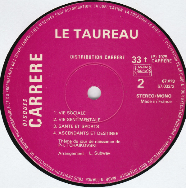 baixar álbum Various - Le Taureau 21 Avril 20 Mai