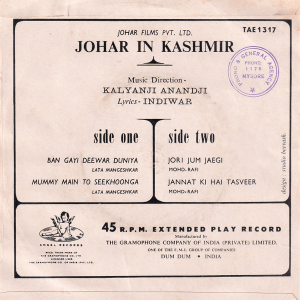 last ned album KalyanjiAnandji - Johar In Kashmir