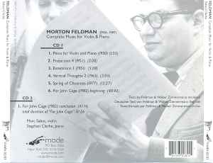 Morton Feldman, The Turfan Ensemble, Philipp Vandre - First Recordings: 1950s ; Helmut Menzler, Michael Sterling ; mode 66