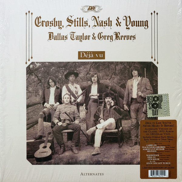 Stills, Nash & Young, Dallas Taylor & Greg Reeves – Déjà Vu (Alternates) (2021, 180g, Vinyl) - Discogs