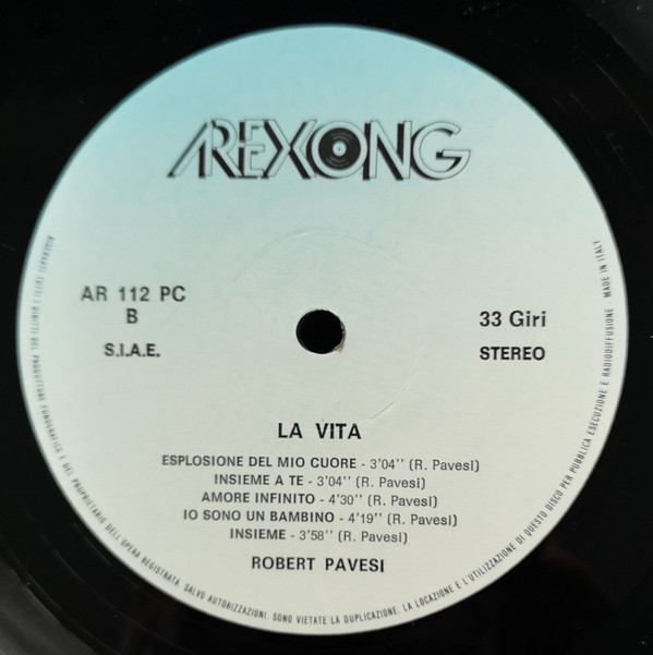 lataa albumi Robert Pavesi - La Vita