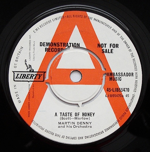 A58 Martin Denny: A Taste Of Honey, 1962 Liberty Records LST-7237