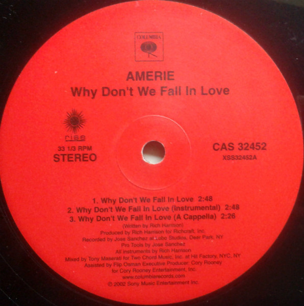 Amerie – Why Don't We Fall In Love (2002, Vinyl) - Discogs